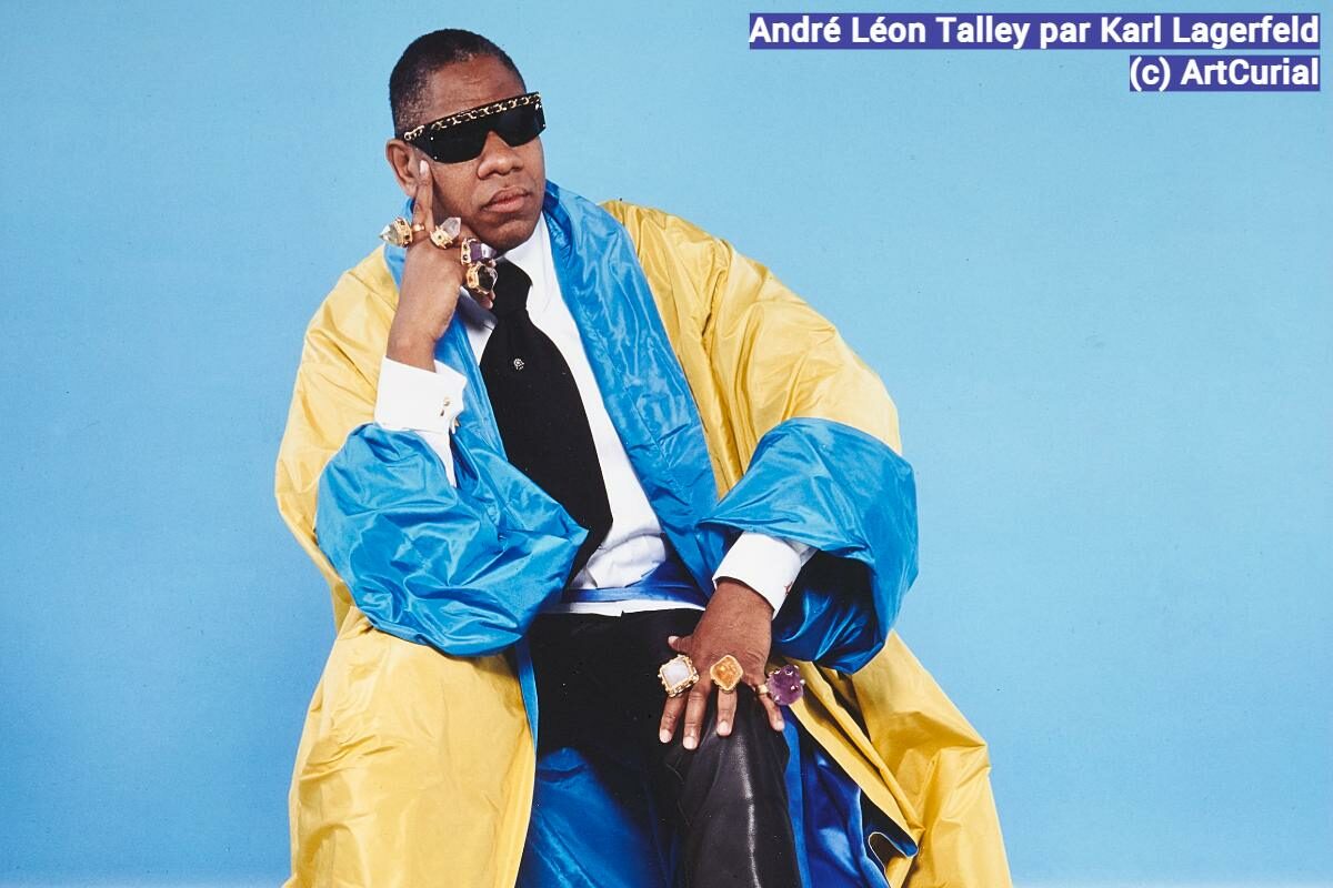 André Léon Talley par Karl Lagerfeld (c) ArtCurial