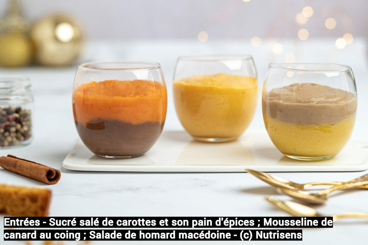 Nutrisens (nutrition clinique) : exemples de mets