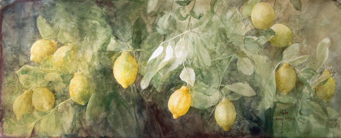Citrons Pedro Cano peintre