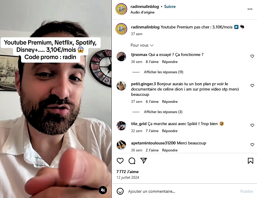radin malin instagram
