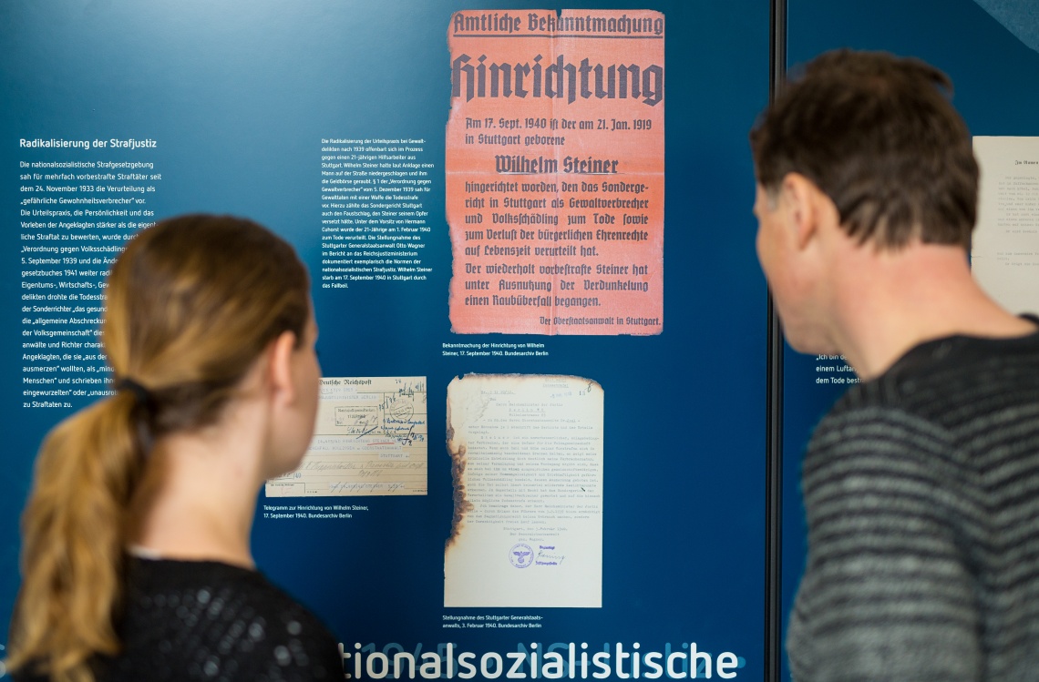 Exposition NS-Justiz in Stuttgart