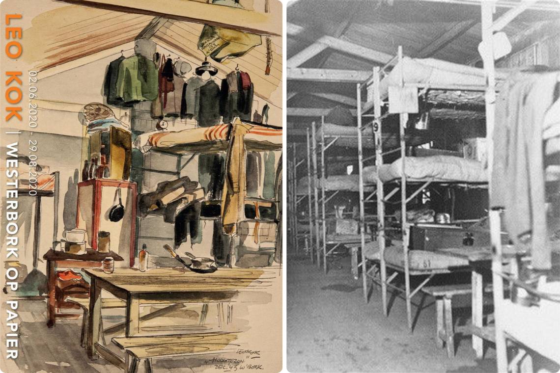 Westerbork baraquements dessins Leo KOK