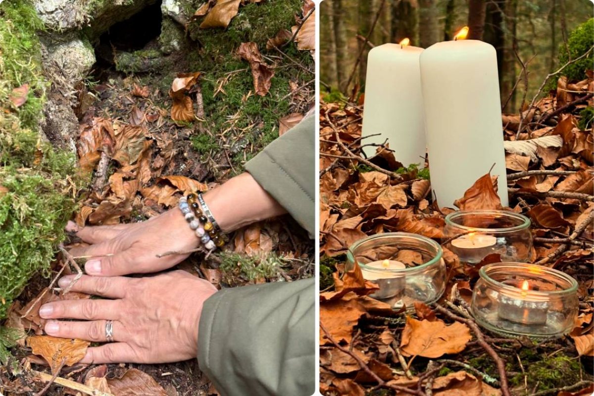 Rituels d'inhumation en forêt cinéraire.